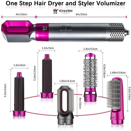 Hot air comb attachment for smooth straight hair