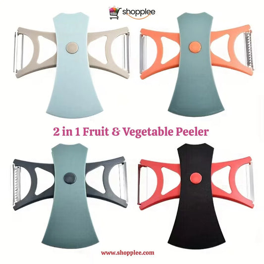 2 in 1 fruit and vegetable peeler stainless steel tool