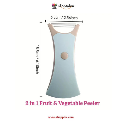 Multifunctional kitchen peeler for slicing and chopping