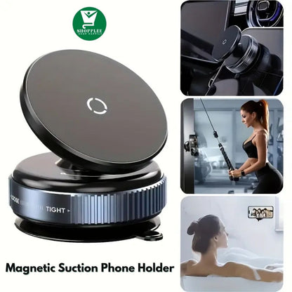 magnetic suction phone holder use
