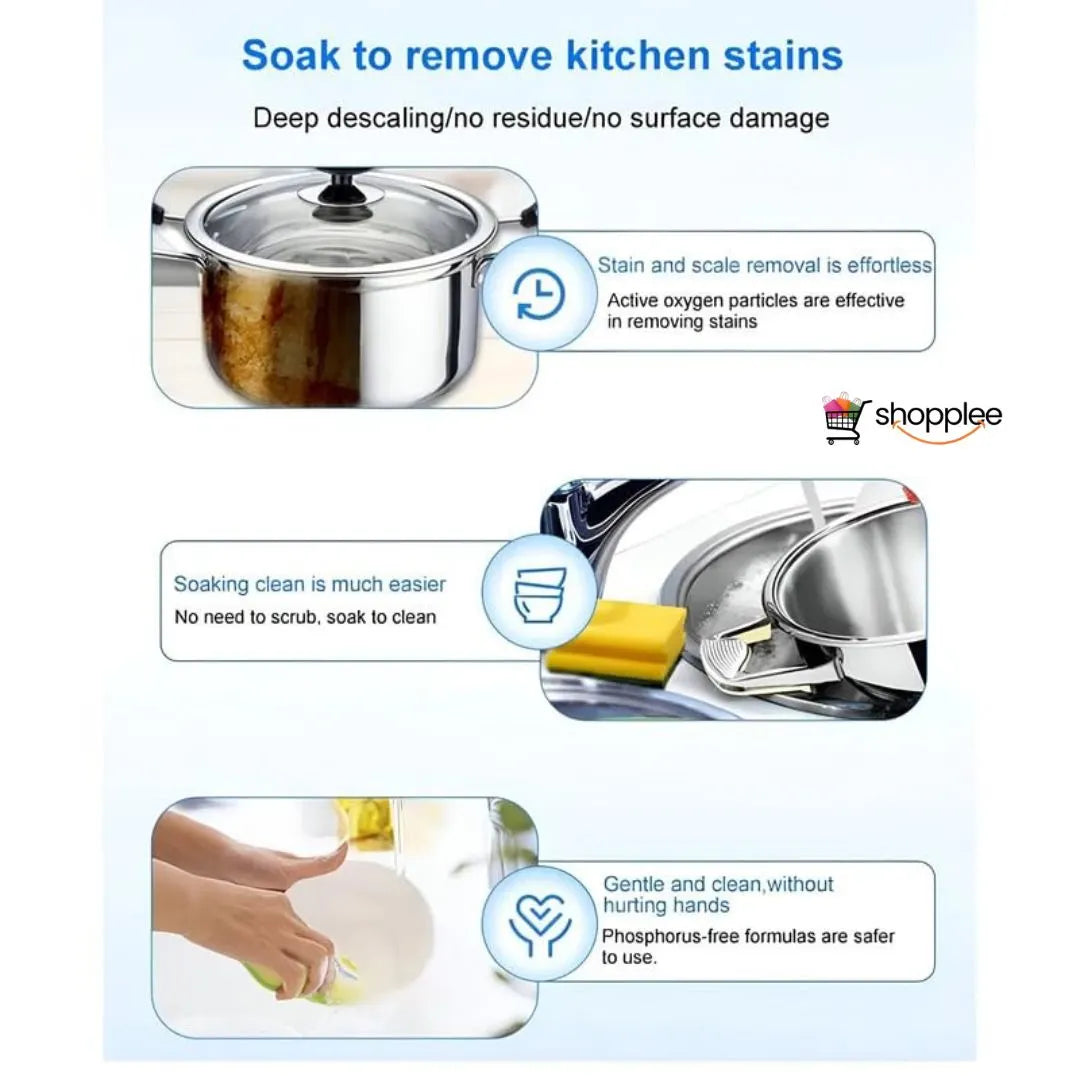 Natural kitchen cleaner spray removing grease and stains 