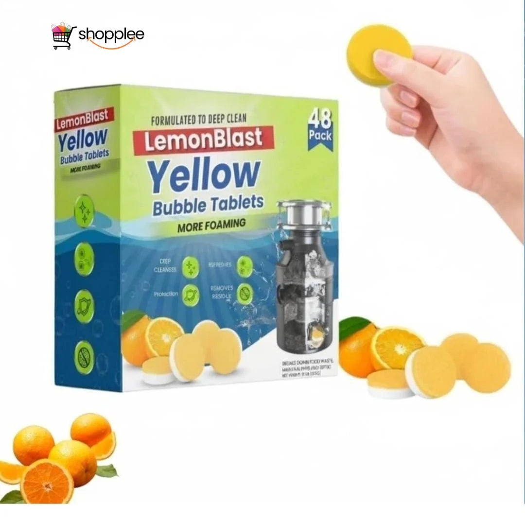 Garbage disposal cleaner tablets for odor removal 