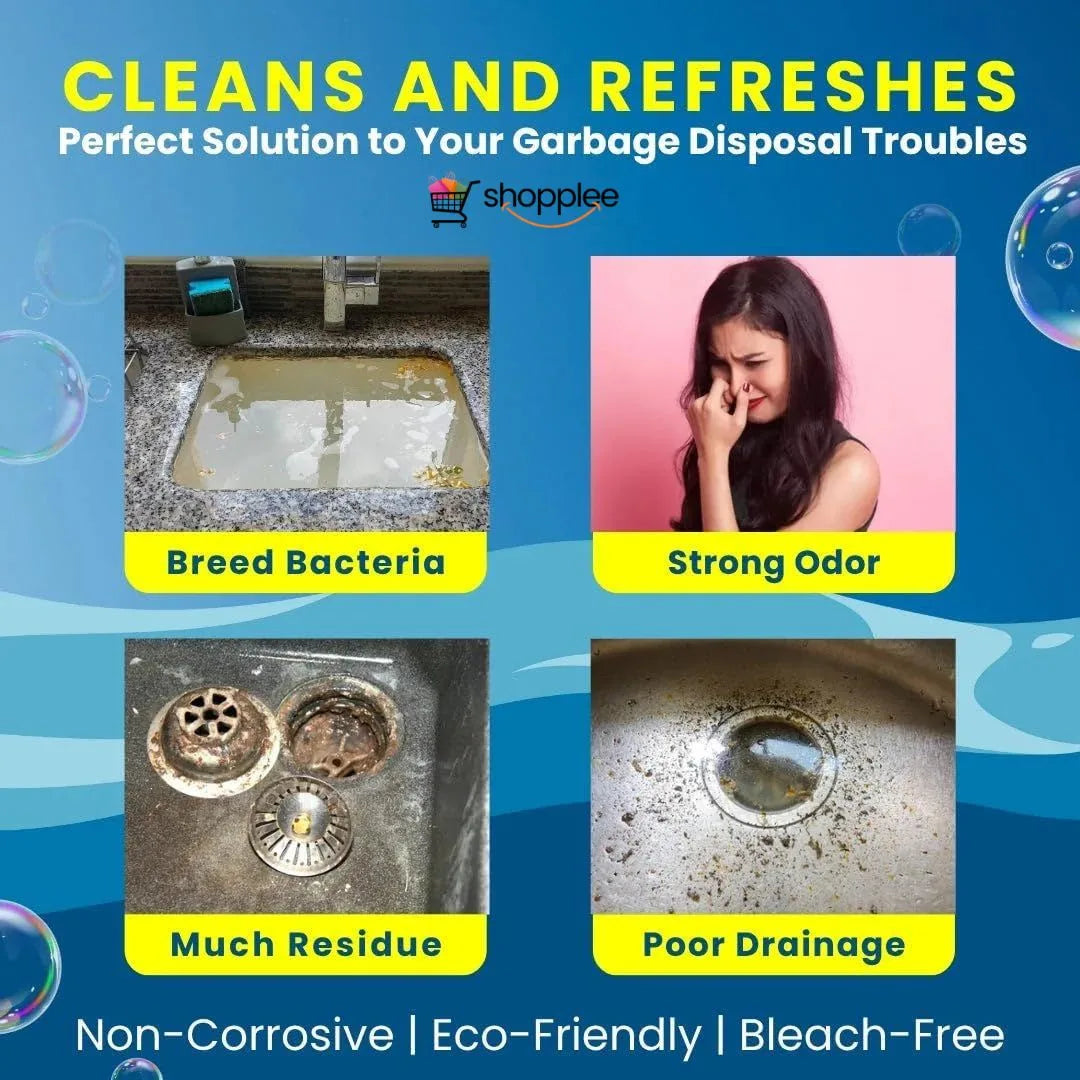Foaming drain cleaning tablets for sink and pipes deep cleaning 