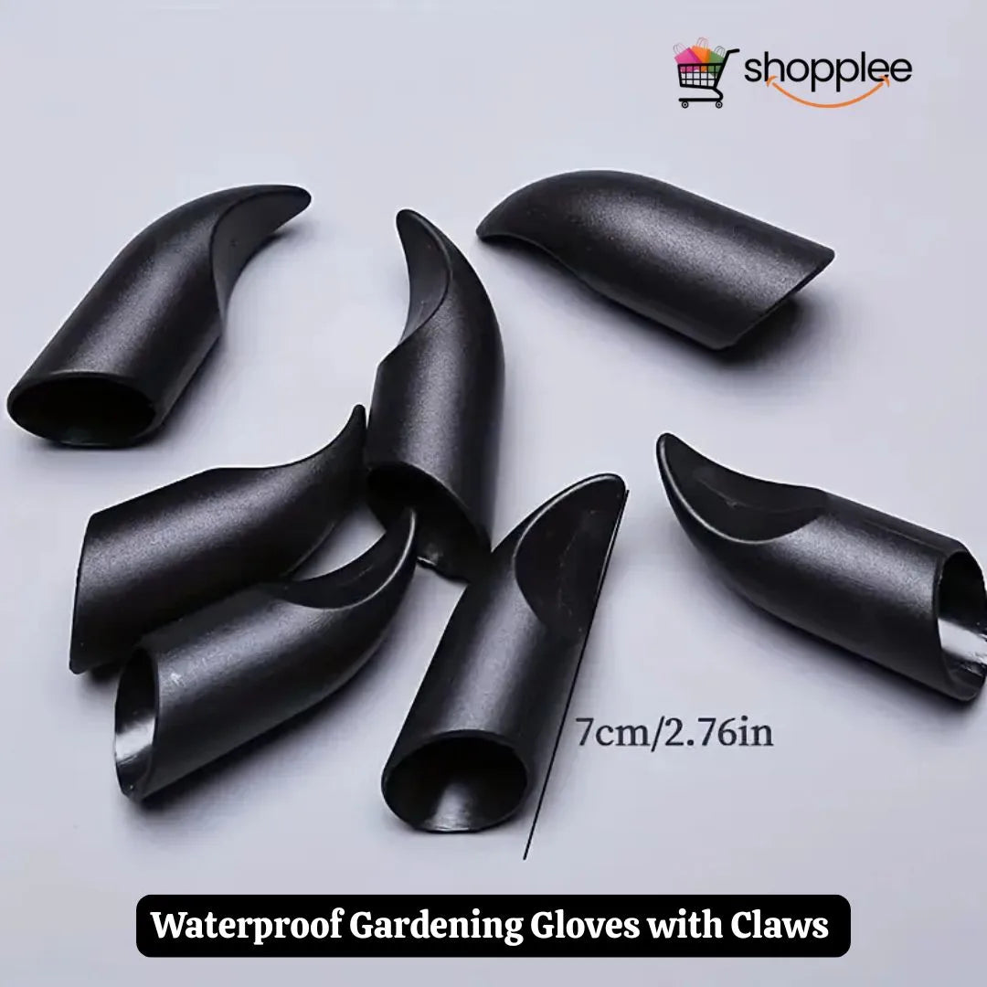 Protective garden gloves with claws for safe gardening 