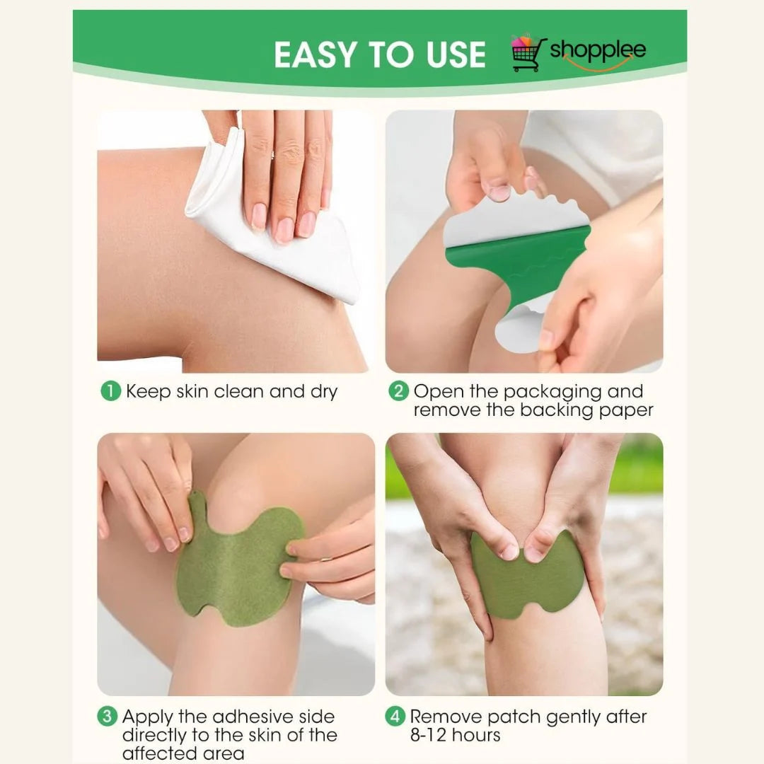 Joint pain relief patch with mint and eucalyptus extract 
