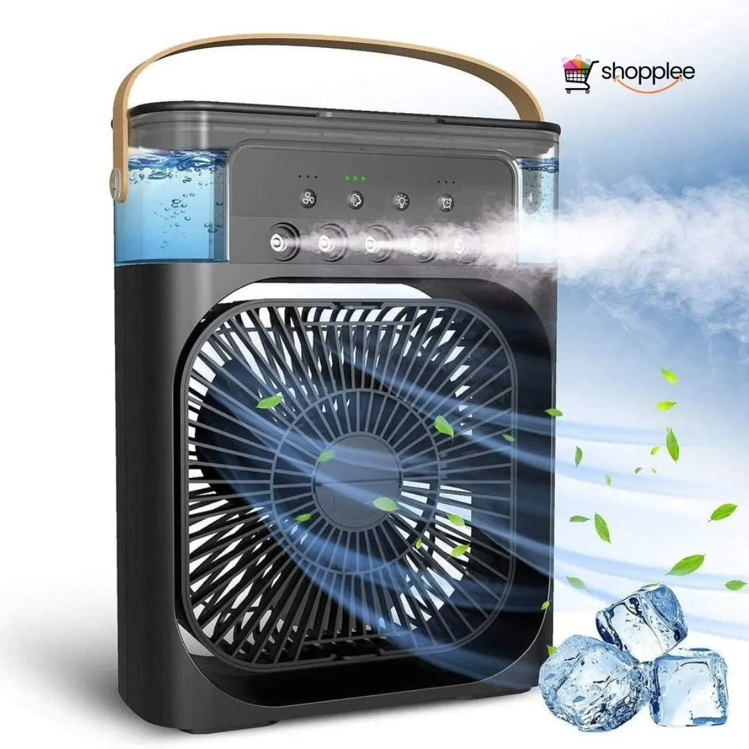 Portable fan air conditioner humidifier for home office cooling