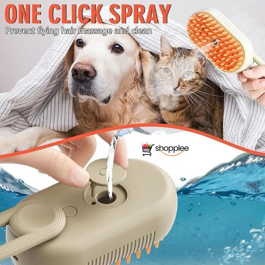 Pet brush for removing loose fur and tangles easily 