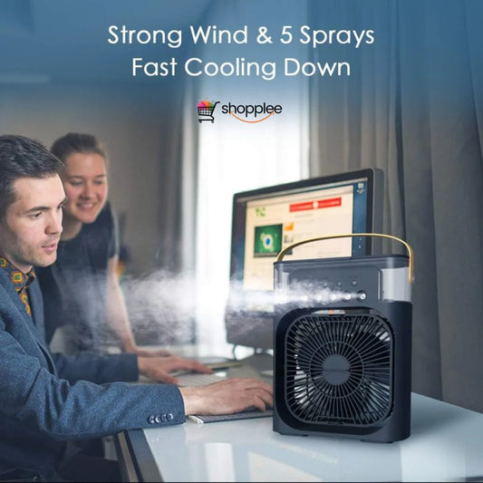 Personal cooling fan set including USB charging cable