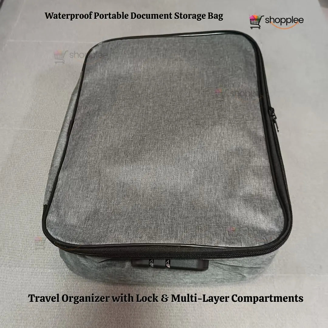 Waterproof file bag for protecting documents from damage 